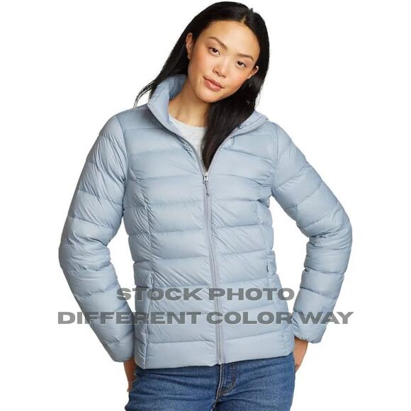 Eddie Bauer S Down Puffer Jacket | CirrusLite EB650, Atlantic Blue, NWOT, NEW - Picture 6 of 7